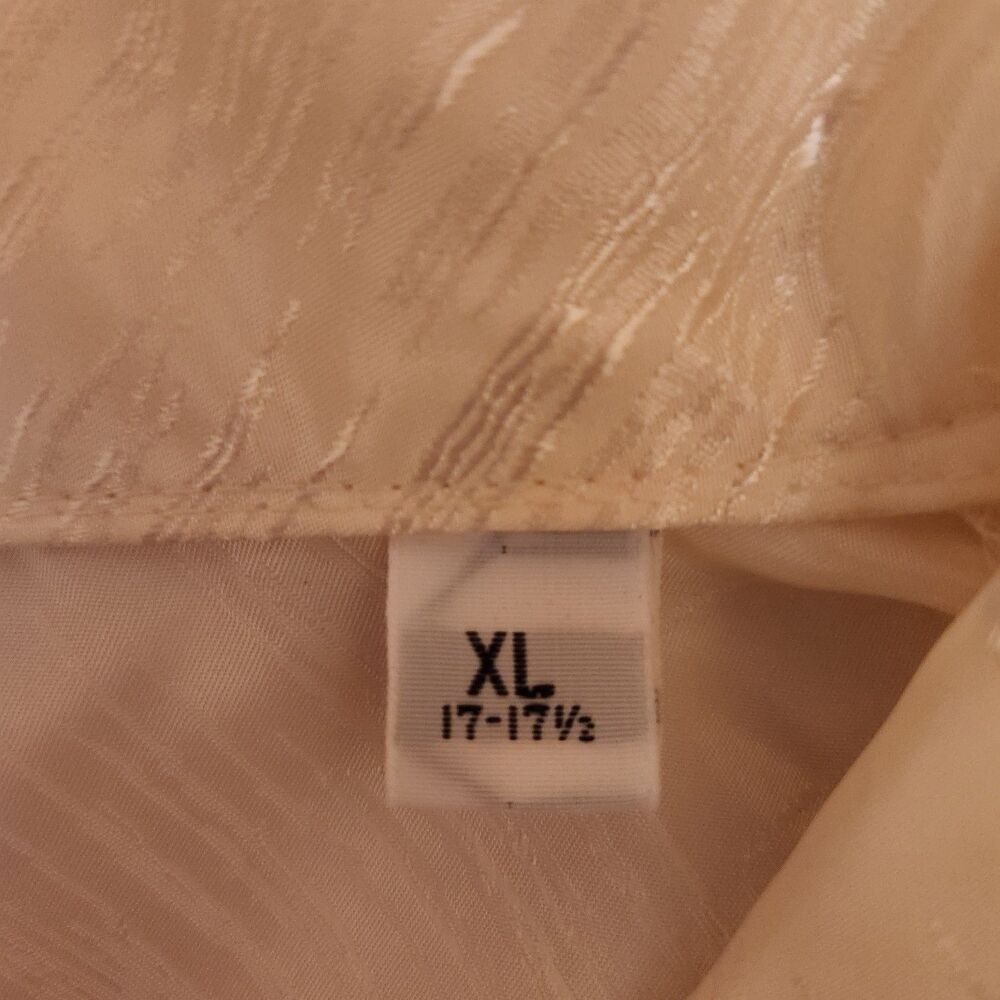 Alan Stuart White Satin Short Sleeve Button Front Blouse or Pajama Top Size XL - Picture 4 of 6
